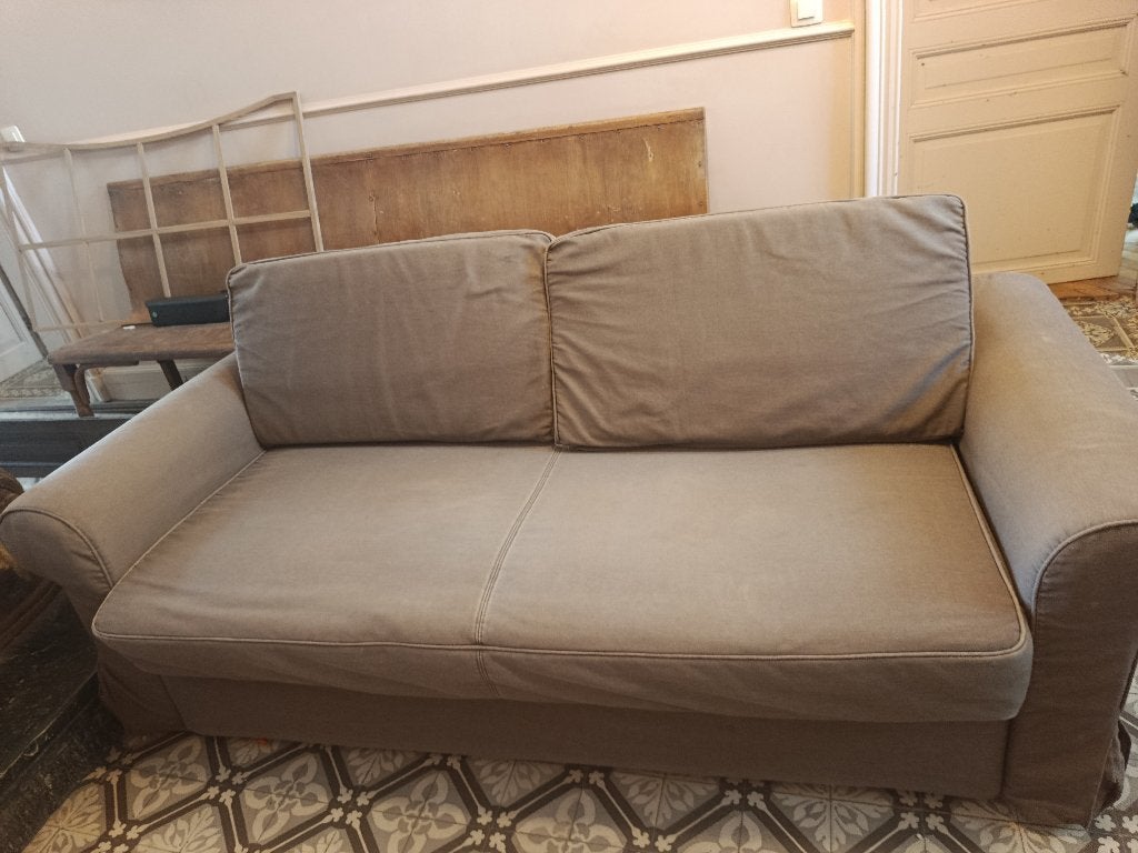 Ikea canapé lit convertible Ektorp, Autres dimensions, Comme neuf, Brun, Enlèvement