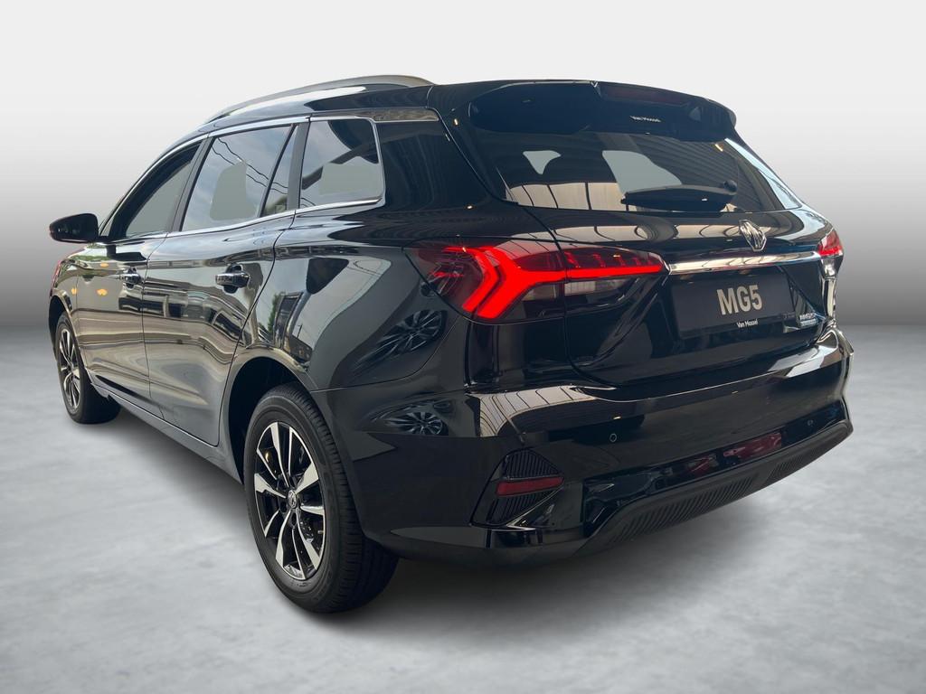MG MG5 Comfort 61kWh, Auto's, MG, Stof, Zwart, https://public.car-pass.be/vhr/1cf7fa62-1c81-4829-b2d2-e986d8e70426, Zwart
