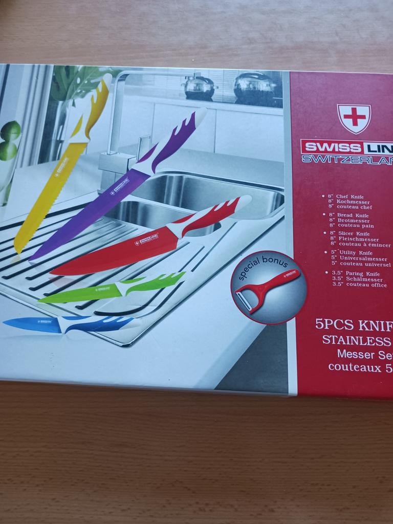 Keuken messen, Ophalen