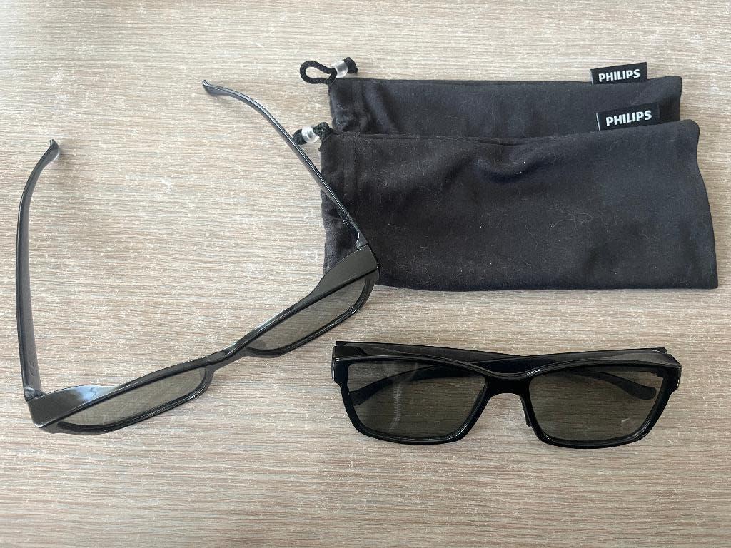 2 stuks Philips 3D bril voor televisie, Ophalen, Gebruikt