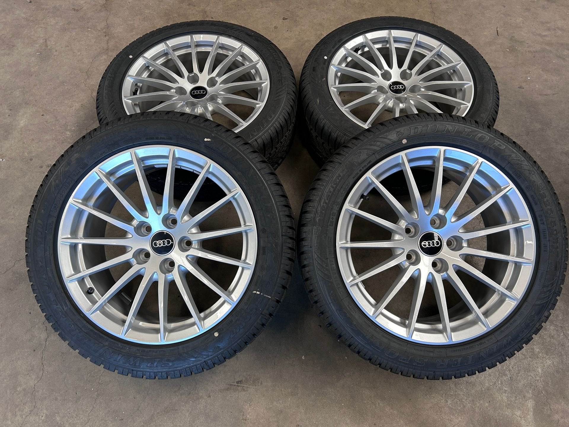 17 inch originele velgen + winterbanden Audi A5, Auto-onderdelen, Gebruikt, -, -, Banden en Velgen