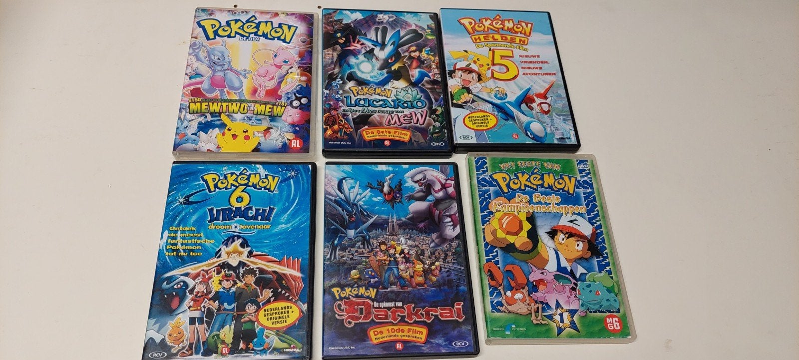 6 DVD'S Pokémon, Enlèvement ou Envoi