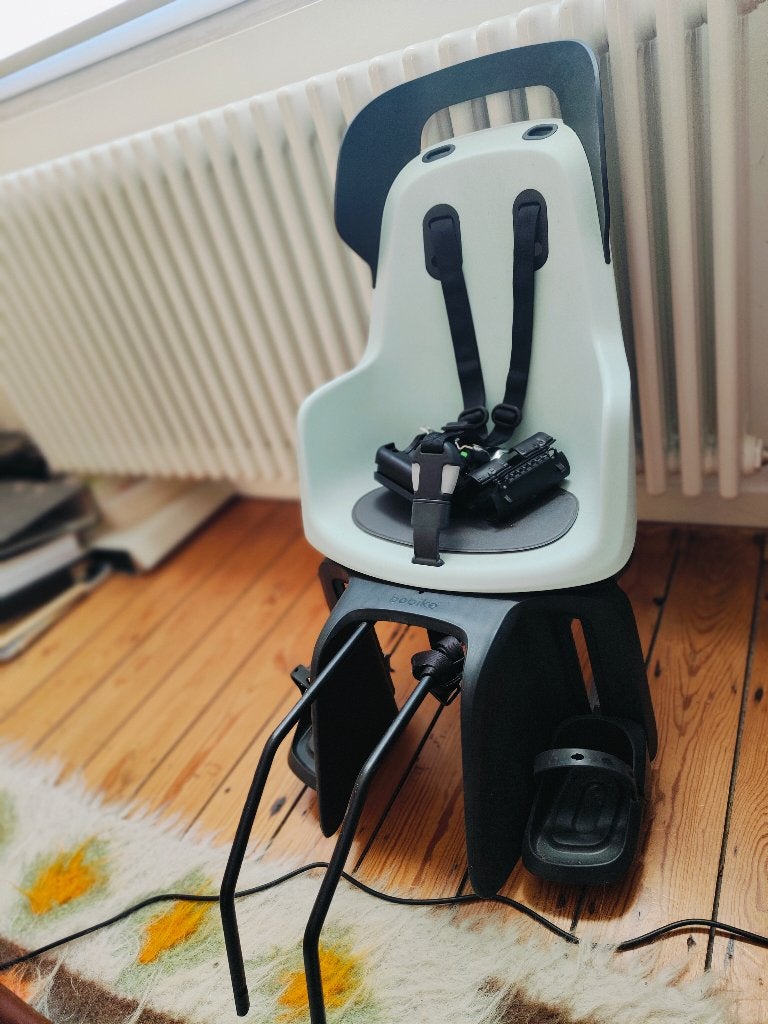 bobike - fietsstoel / kinderstoel, Achterzitje, Bobike Exclusive, Voetsteuntjes, Zo goed als nieuw