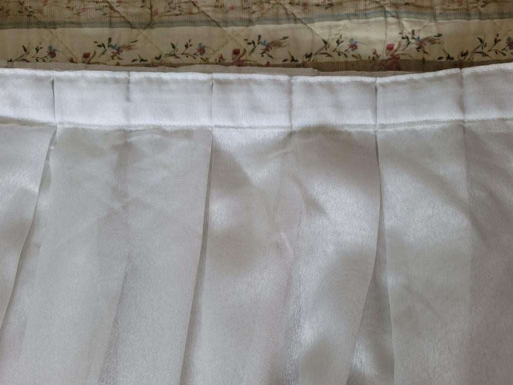 3 witte voile gordijnen, Ophalen of Verzenden, Gebruikt, Wit