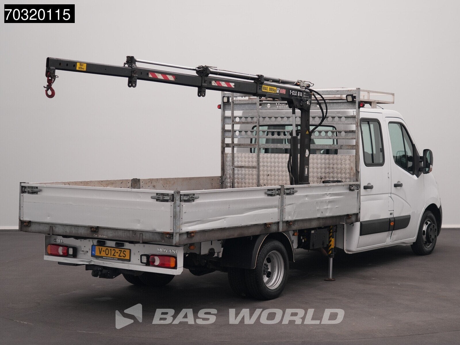 Opel Movano 145PK Kraanwagen HIAB T-CLX 018 B-2 Dubbel Cabin, Gebruikt, Euro 6, 4 cilinders, Bedrijf