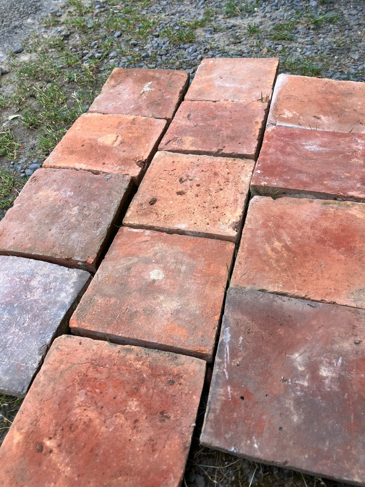 Lot Antieke terracotta tegels. Voor info BELLEN 0474220705, Ophalen
