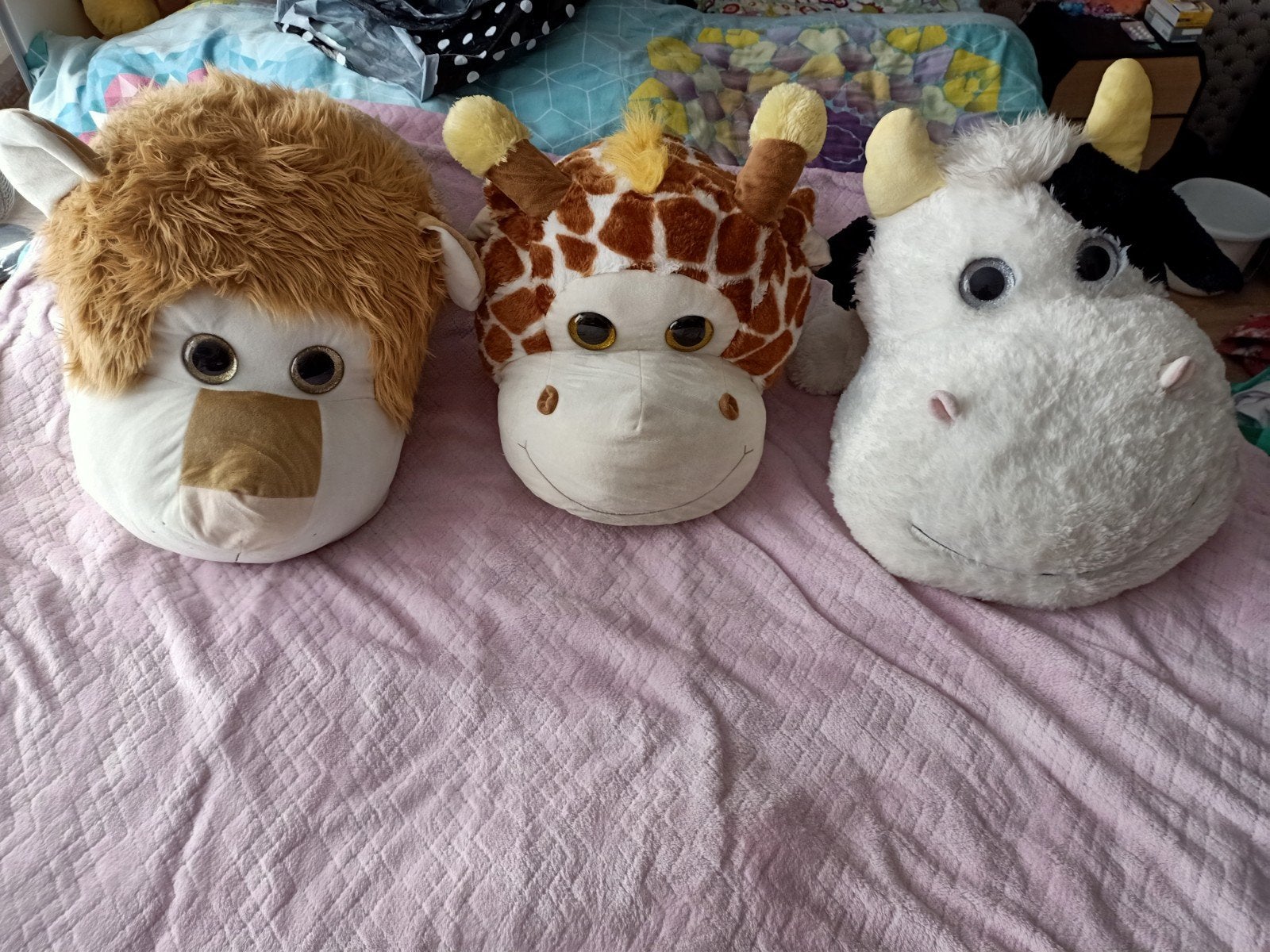Leuke speciale knuffels groot hoofd kleiner lichaam glitter, Ophalen