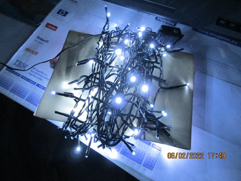 Guirlande électrique Noël int. et ext., Divers, Noël, Comme neuf, Enlèvement