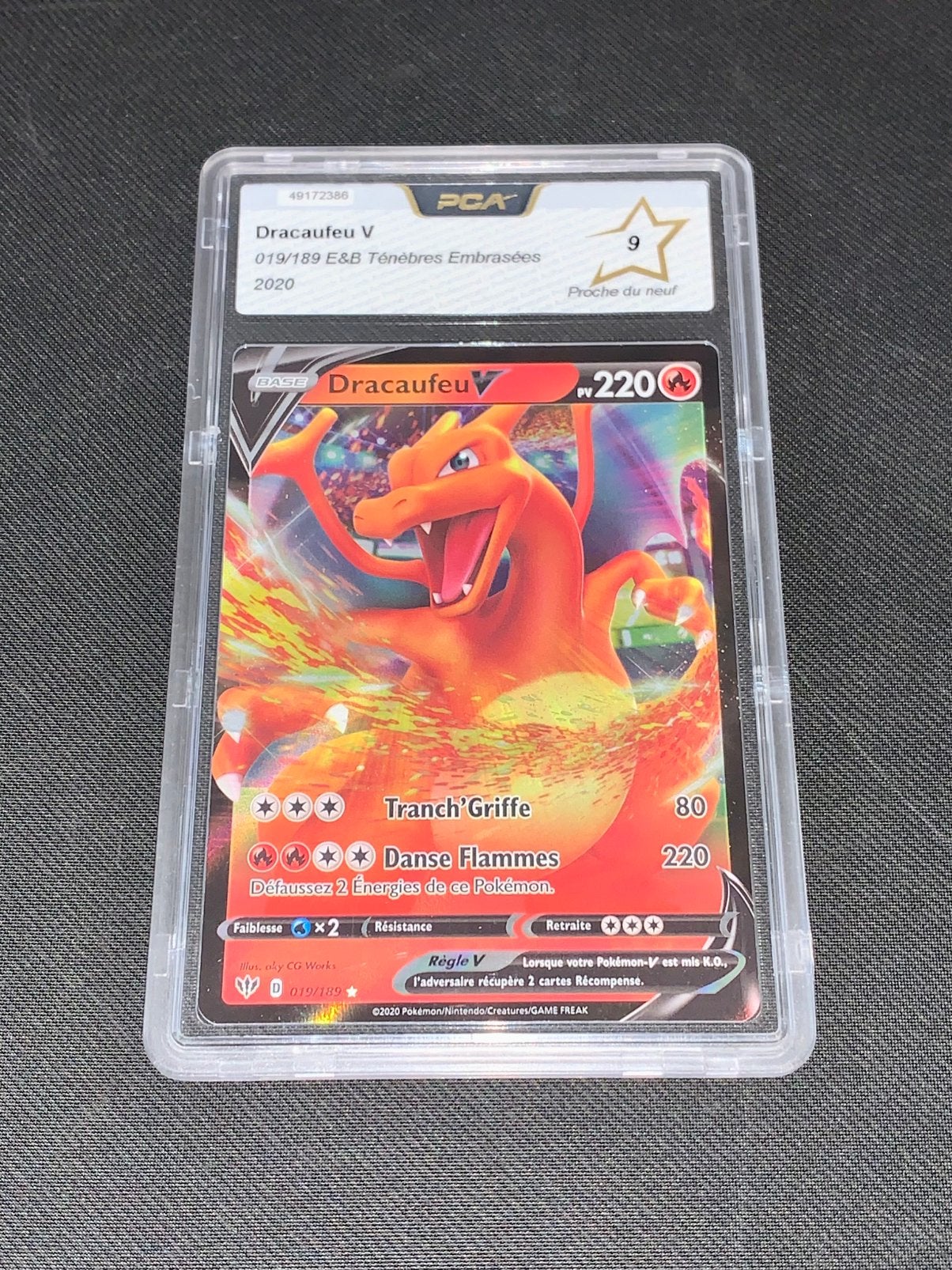 Pokémon Dracaufeu 019/189 E&B Ténèbres Embrasées 2020 PCA 9, Hobby & Loisirs créatifs, Enlèvement ou Envoi, Comme neuf