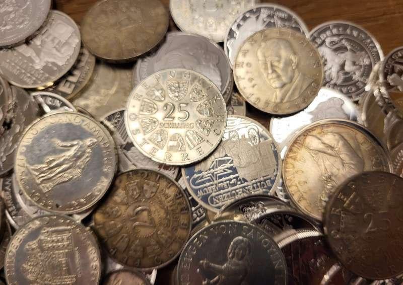 1 kilo zilver wereld mix, Postzegels en Munten, Ophalen of Verzenden, Zilver