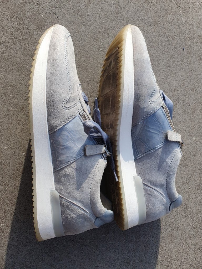 Blauwe suede sneakers Gabor maat 5, Blauw, Gabor, Ophalen of Verzenden, Sneakers