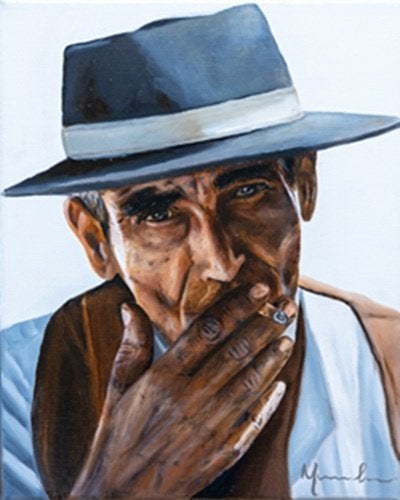 Kunsthandel Gennep -"Eduardo", Antiek en Kunst, Ophalen of Verzenden, Handgeschilderd, Olieverf