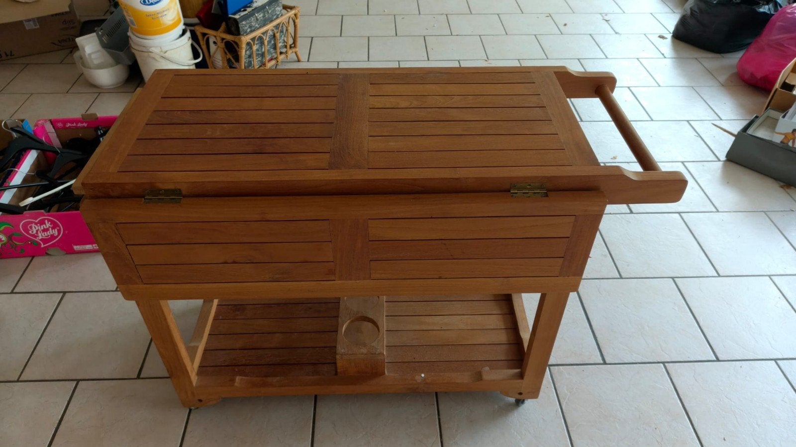 Desserte en teak, Ophalen, 50 – 75, Gebruikt, 50 tot 100 cm