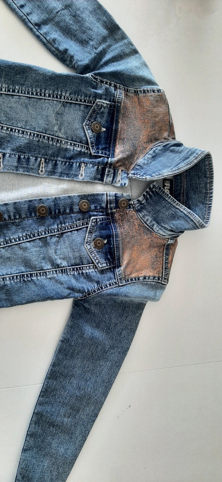 Jeansjasje Like Flo, Kinderen en Baby's, Kinderkleding | Maat 128, Ophalen