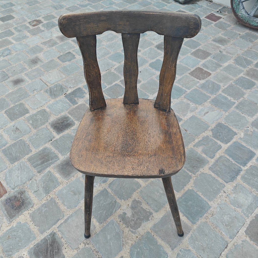 Houten vintage caféstoelen (35), Brun, Enlèvement, Cinq, Six Chaises ou plus, Utilisé