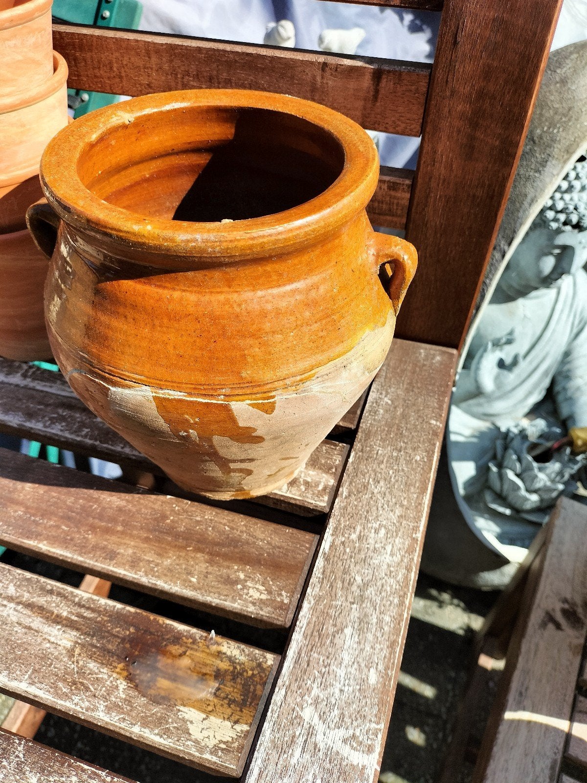 Terracotta kruik bloempot, Jardin & Terrasse, Pots de fleurs, Terracotta, Balcon, Jardin, Enlèvement