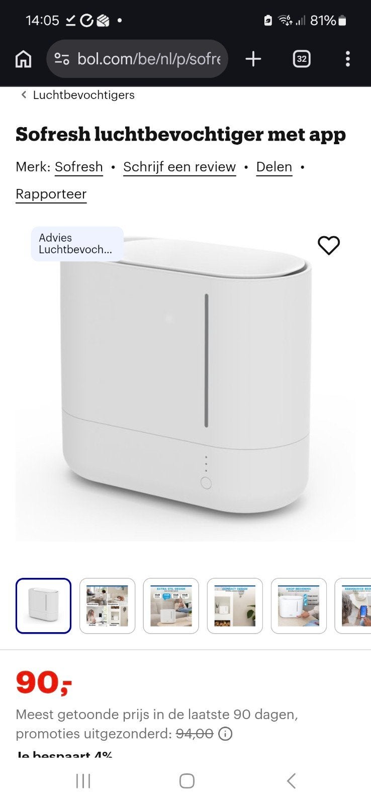 smart luchtontvochtiger met wifi  nieuw, Elektronische apparatuur, Luchtbehandelingsapparatuur, Ophalen of Verzenden