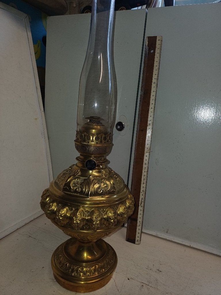 Oude 19e eeuwse TBE olielamp, Ophalen of Verzenden