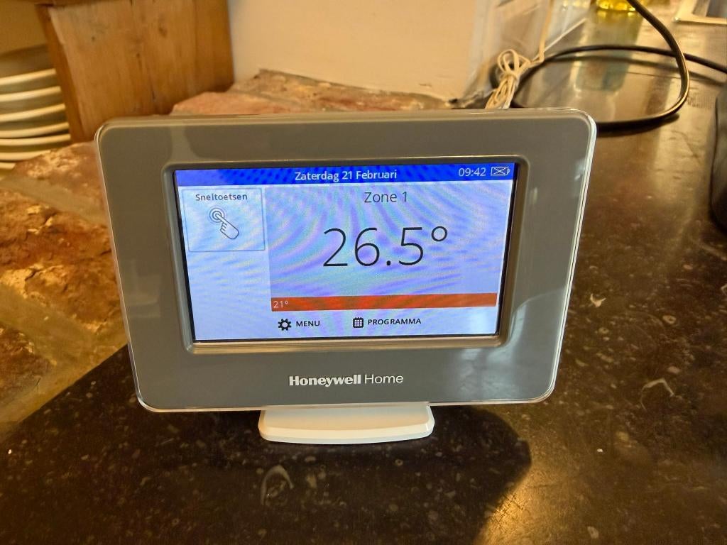 Honeywell Evohome Touch (wifi) thermostaat + ketelmodule, Doe-het-zelf en Bouw, Thermostaten, Zo goed als nieuw, Slimme thermostaat