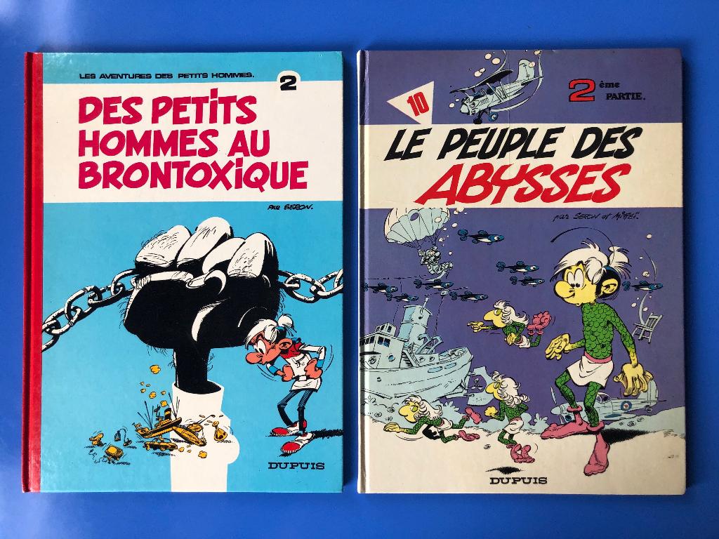 Petits hommes 2 et 10 en rééditions 1984 - Seron Dupuis, Livres, BD, Plusieurs BD, Enlèvement, Utilisé, Seron.