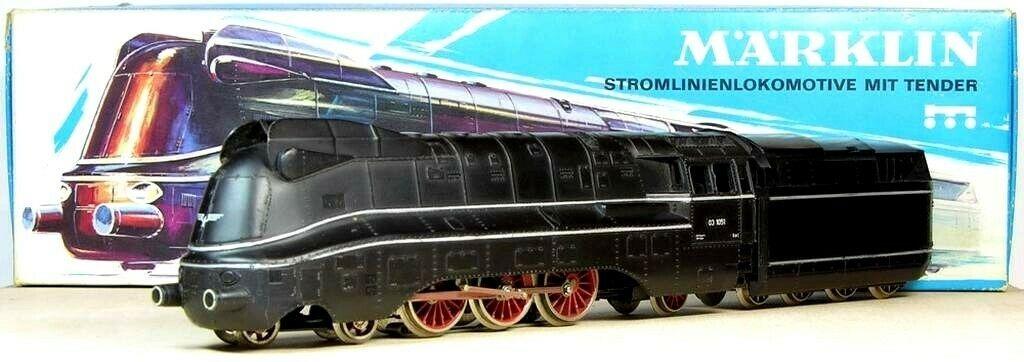 3094 Märklin HO- Gestroomlijnde lokomotief + tender BR03/Loc, Wisselstroom, Locomotief, Analoog, Ophalen of Verzenden