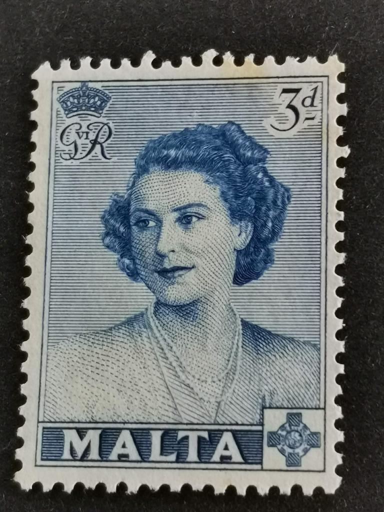 Malta 1950 - Prinses Elisabeth, bezoek aan Malta **, Postzegels en Munten, Ophalen of Verzenden, Malta, Postfris