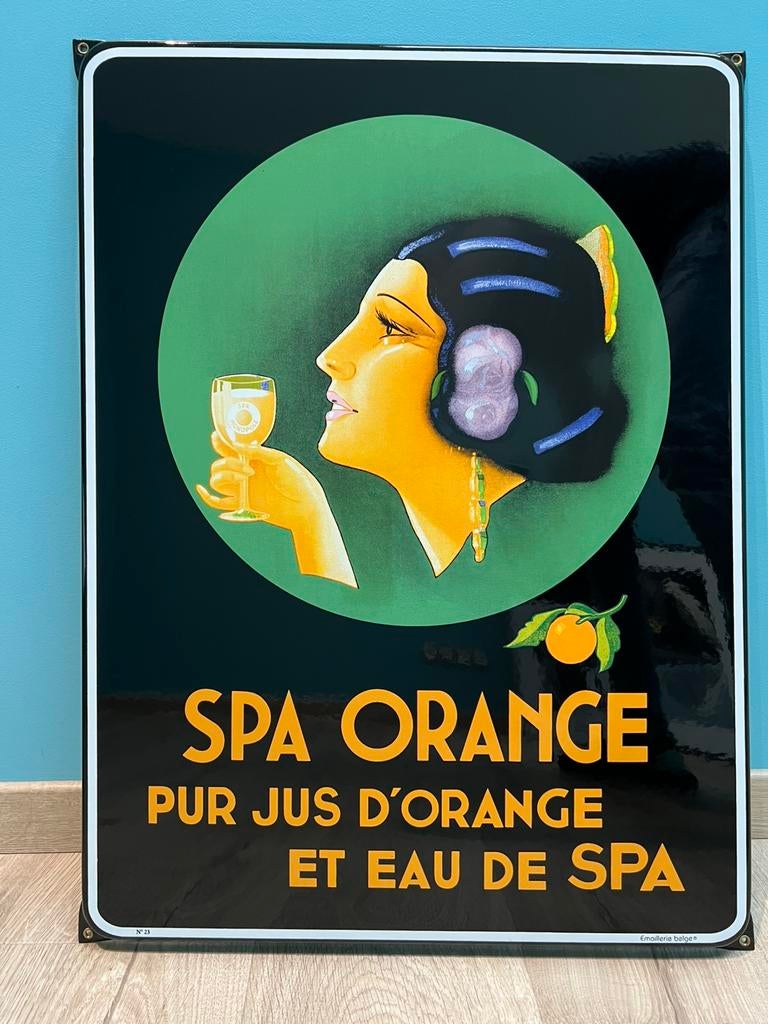 Plaque émaillée SPA ORANGE 2011 (Emaillerie Belge), Verzamelen, Ophalen, Nieuw