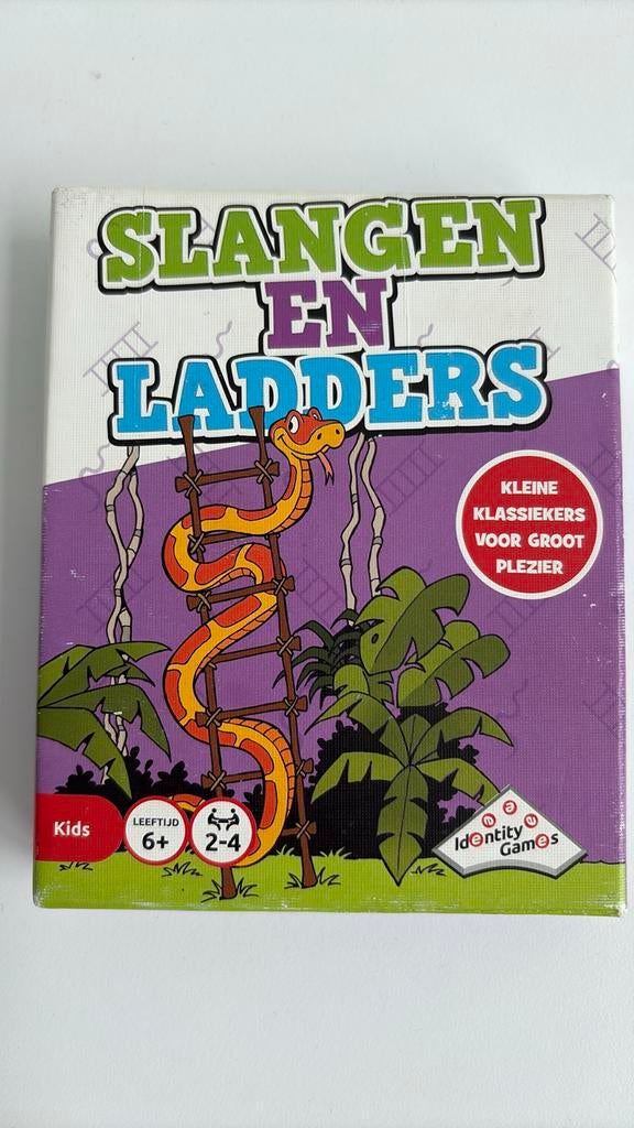 +++ Slangen en ladders +++, 1 ou 2 joueurs, Identity Games, Jeu de voyage, Enlèvement ou Envoi