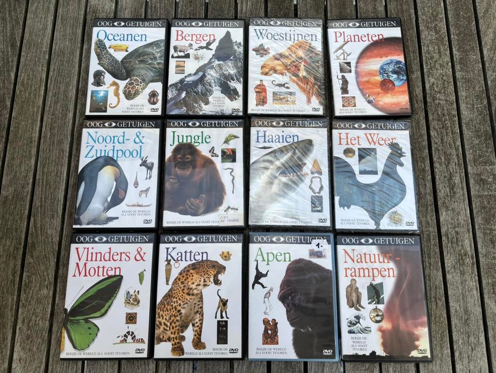 12 DVD’s Oog Getuigen, Alle leeftijden, Ophalen of Verzenden, Gebruikt, Natuur