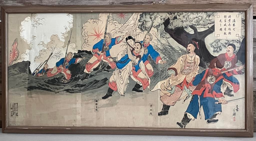 Chinese houtsnede, Antiek en Kunst, Ophalen of Verzenden