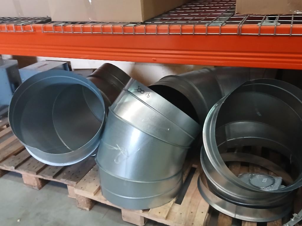 Accessoires hottes de restaurants : tubes, coudes, raccords, Bricolage & Construction, Tuyaux & Évacuations, Neuf, Coudes, Inox