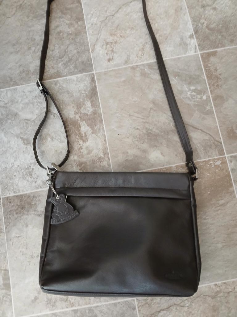 Leren handtas bruin  Bear design  Nieuw, Ophalen, Nieuw, Bruin, Handtas