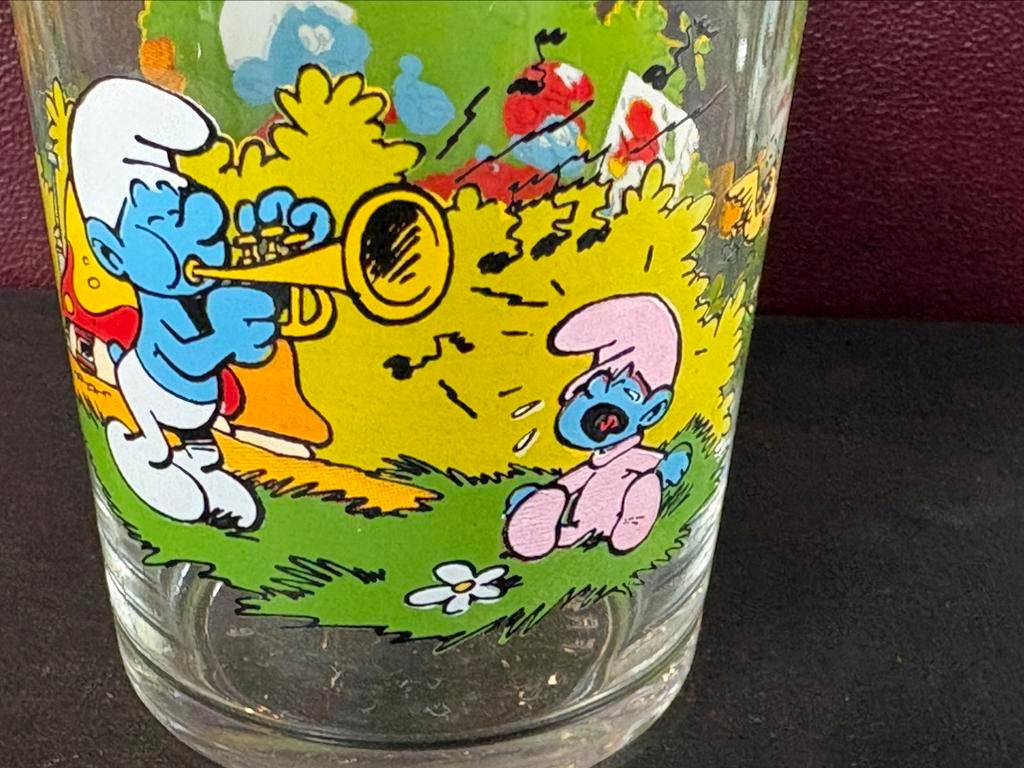 Smurfen glas Benedictin, Verzamelen, Ophalen of Verzenden, Zo goed als nieuw
