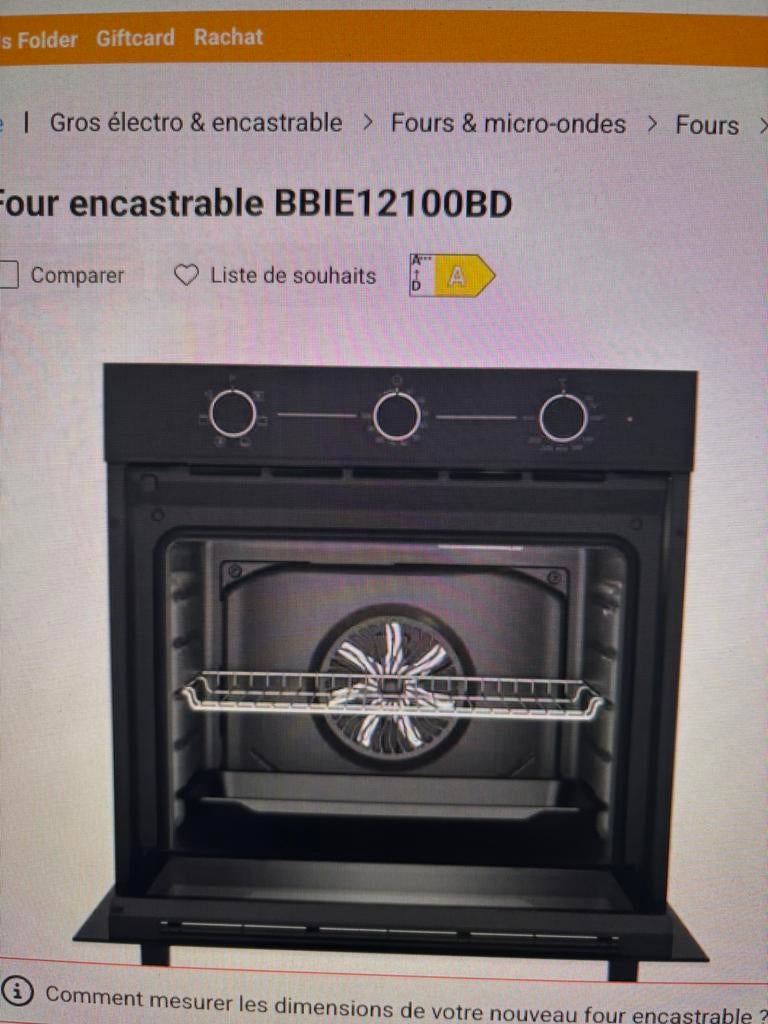 Beko-oven, Elektronische apparatuur, Ophalen, Hete lucht, Nieuw, Oven met grill