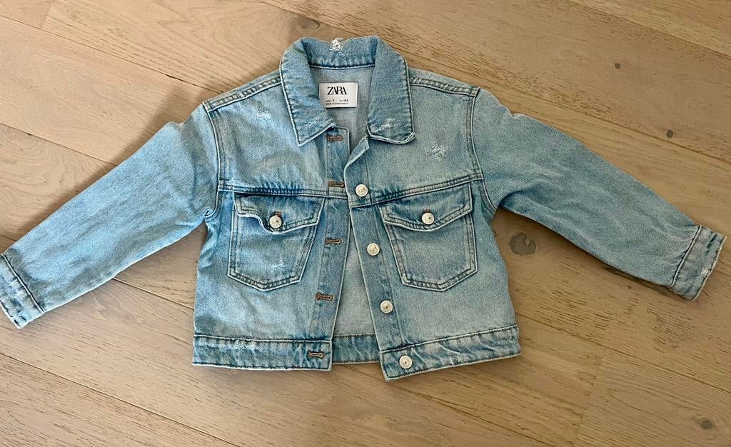 Jeansjas meisjes maat 122/7jaar ZARA, Ophalen, Gebruikt, Meisje, Jas