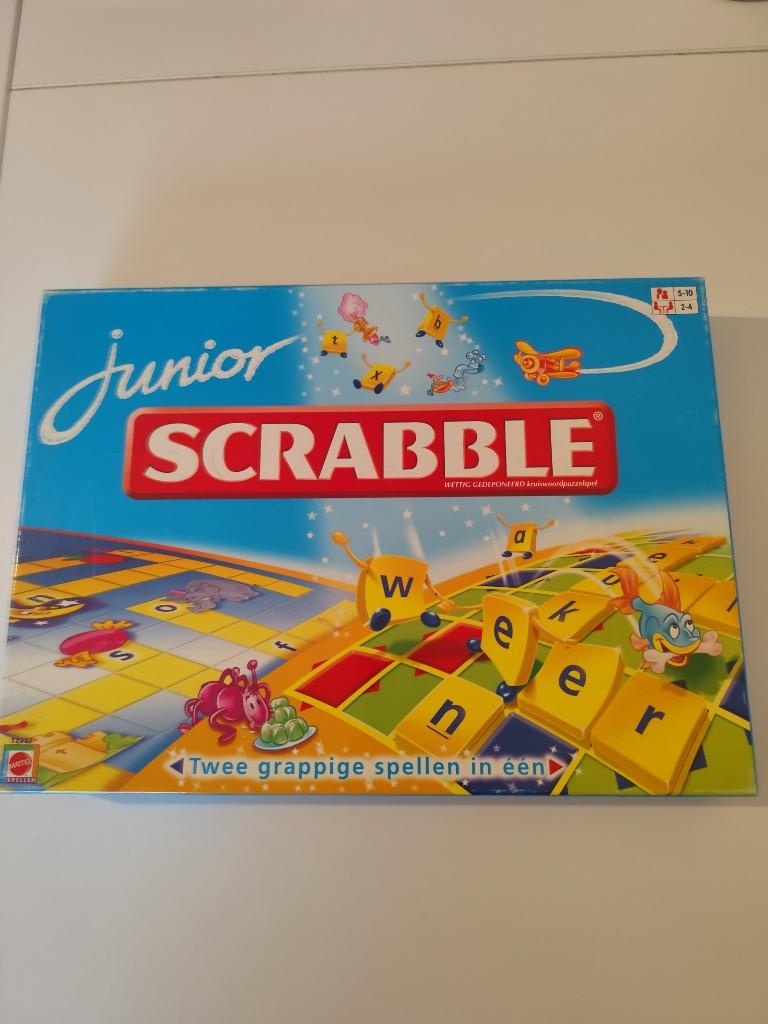 Scrabble junior, Een of twee spelers, Ophalen, Zo goed als nieuw, Mattel