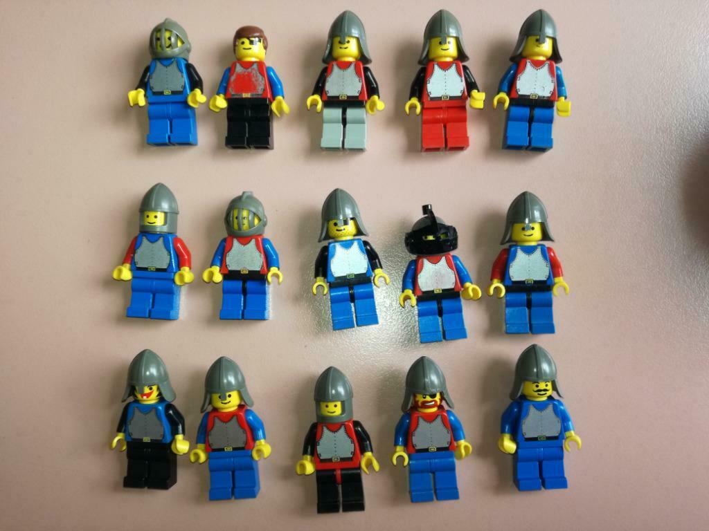 lego ridders met borstplaat minifigs kasteel castle - lot C, Ophalen of Verzenden, Gebruikt, Lego