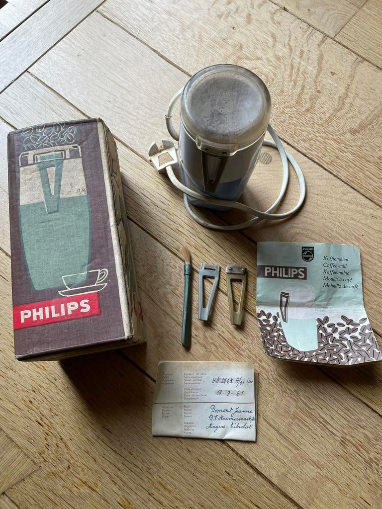 Vintage 1961 Philips coffee mill, Elektronische apparatuur, Ophalen, Gebruikt