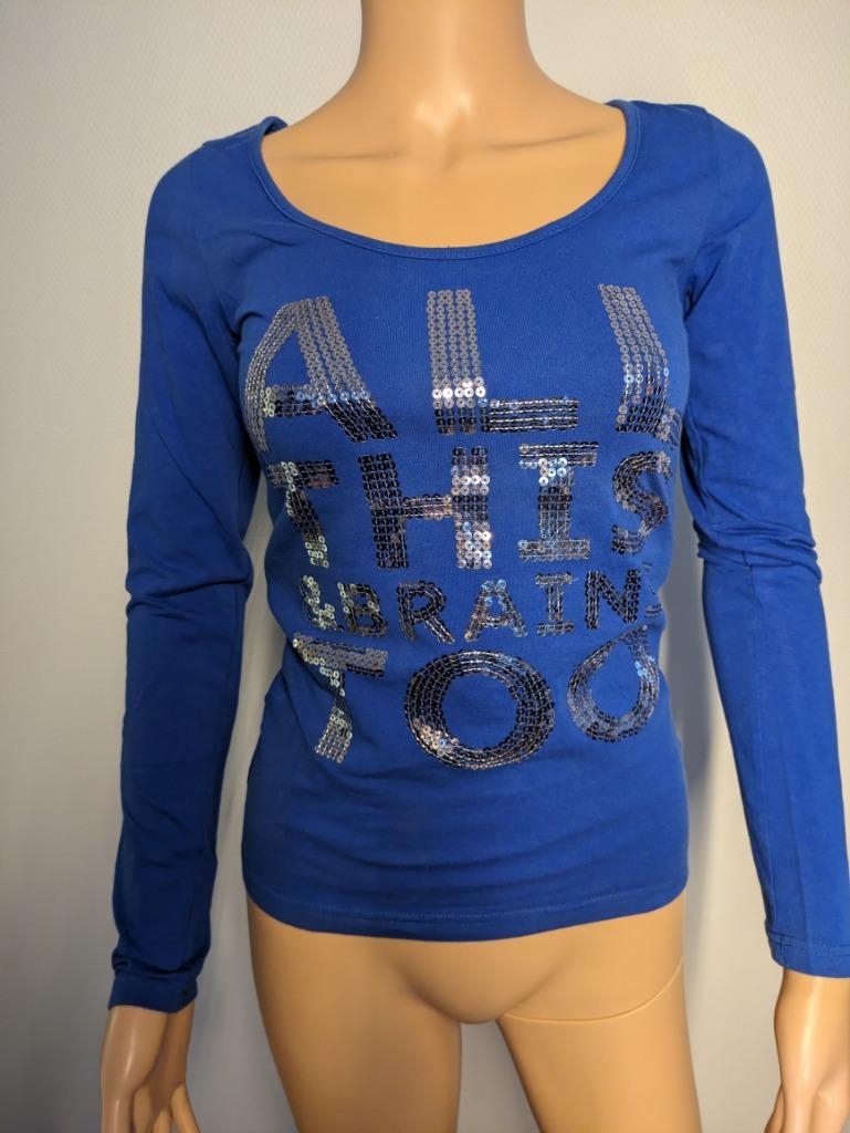 (NIEUW) Blauwe shirt met lange mouwen, Kleding | Dames, Blauw, Nieuw, Ophalen of Verzenden, Lange mouw