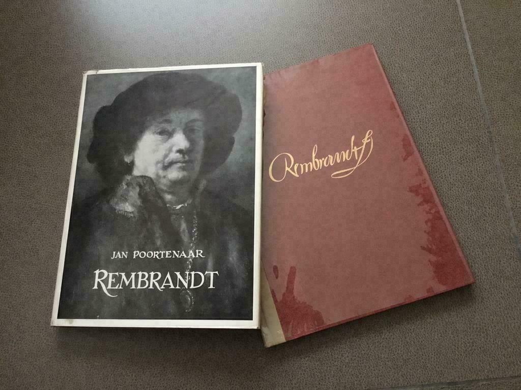 REMBRANDT : 2 KUNSTBOEKEN van 1955 en 1956 + 12 ETSEN, Antiek en Kunst, Ophalen of Verzenden