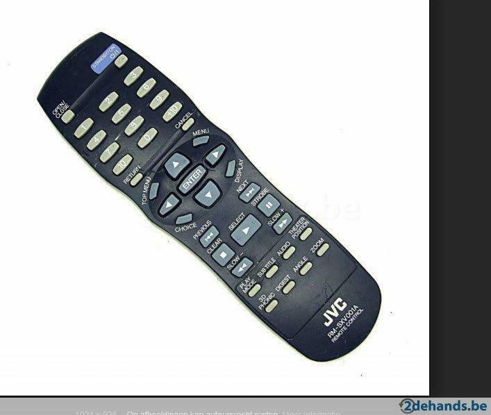 jvc rm-sxv001a dvd afstandsbediening, Ophalen of Verzenden, Gebruikt