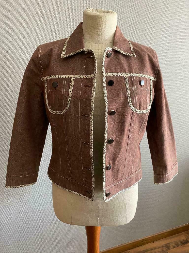 Jasje met driekwartsmouw Alain Manoukian maat 40, Kleding | Dames, Maat 38/40 (M), Bruin, Verzenden, Alain Manoukian