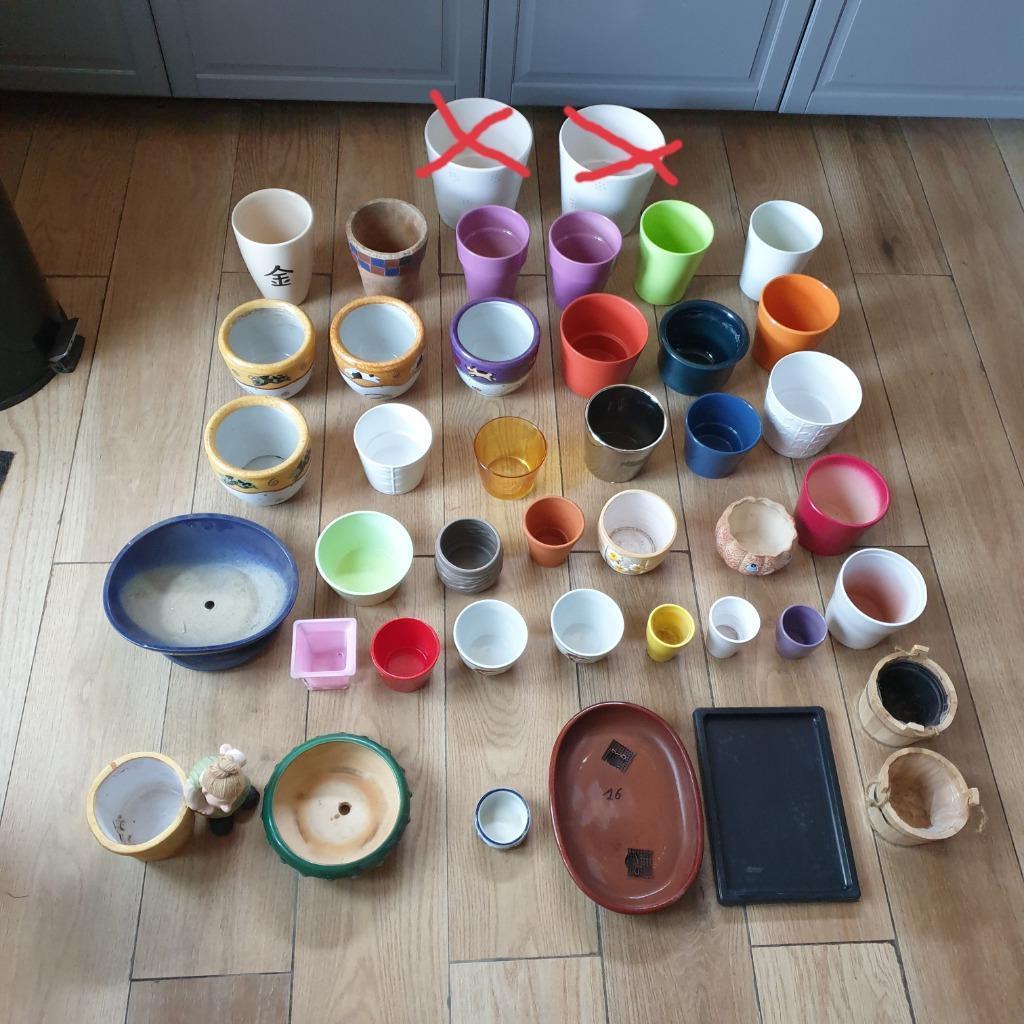 pots de fleurs en céramique, Enlèvement ou Envoi, Carré