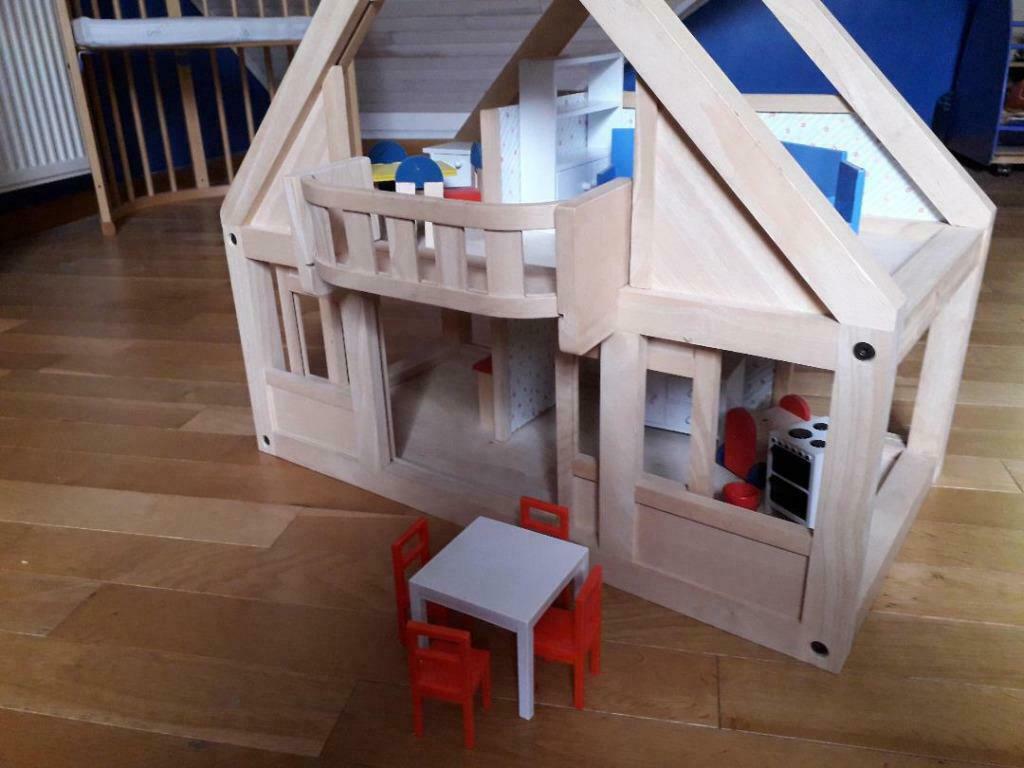 Maison en bois de poupées, Enlèvement, Comme neuf, Meuble ou Kitchenette