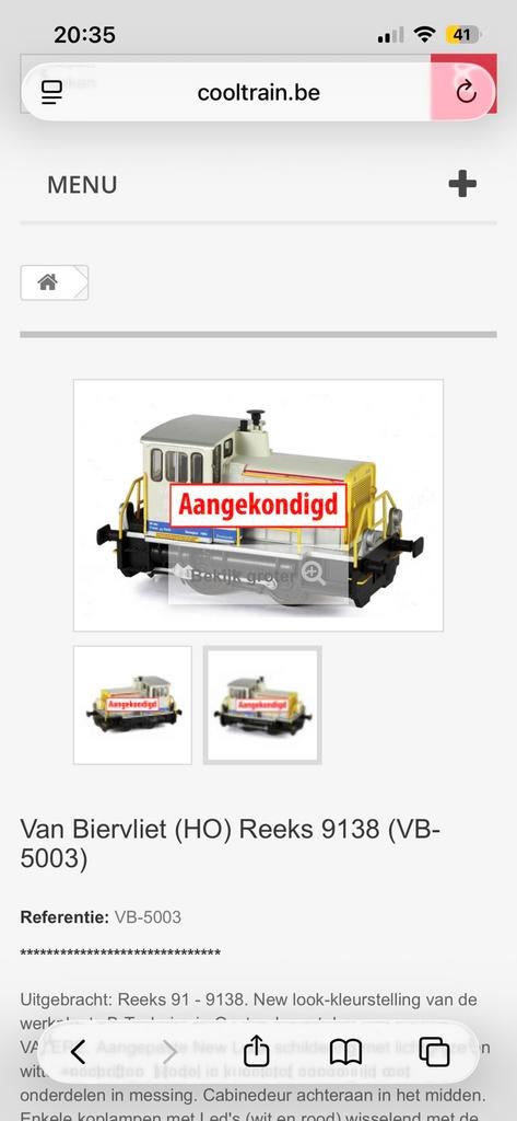 GEZOCHT LOC van biervliet, Ophalen