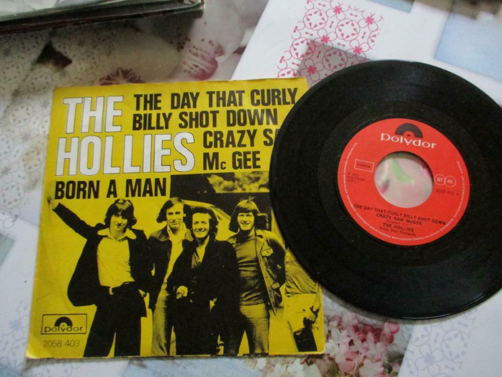 DISQUE VINYL 45 TOURS. THE HOLLIES."THE DAY THAT CURLY BILLY, Cd's en Dvd's, Vinyl Singles, Ophalen of Verzenden, Overige genres