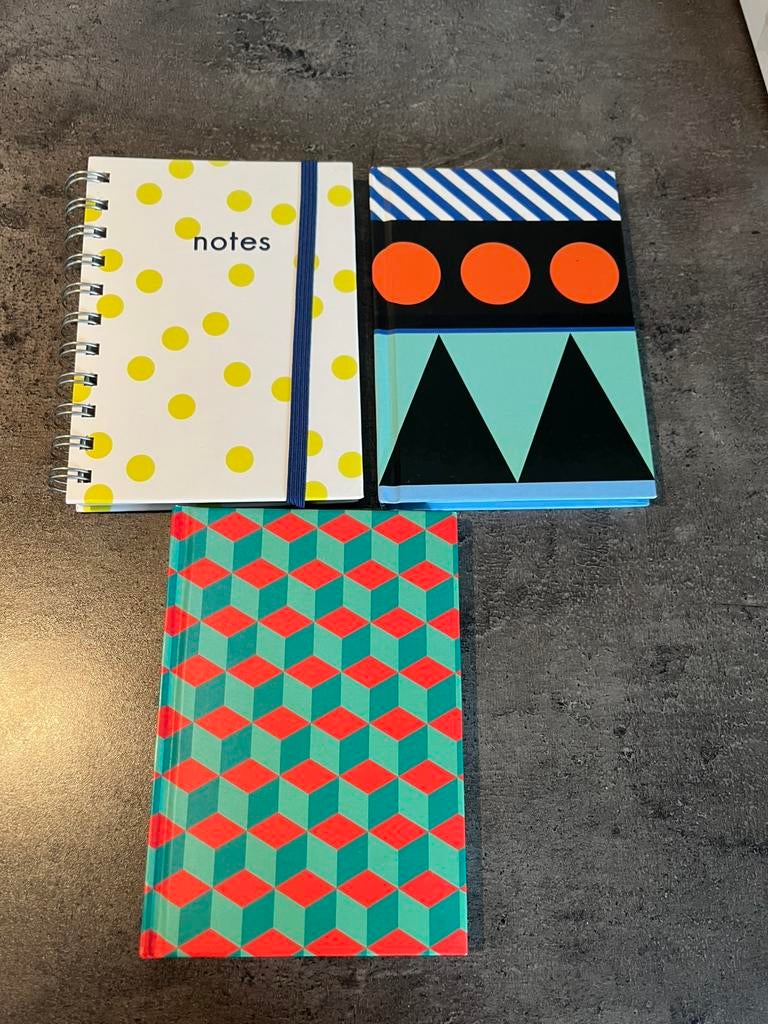 3 nieuwe notitieboekjes, Ophalen of Verzenden, Nieuw