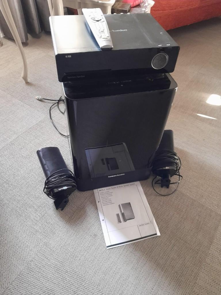 Harman/Kardon HS200 home cinema systeem, Audio, Tv en Foto, Home Cinema-sets, 2.1-systeem, 70 watt of meer, Zo goed als nieuw