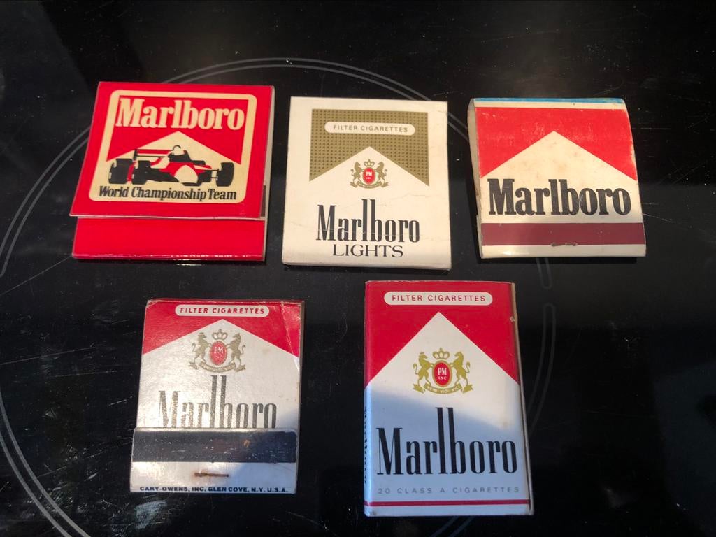 marlboro lucifers 5 x, Verzamelen, Ophalen of Verzenden, Gebruikt, Overige typen