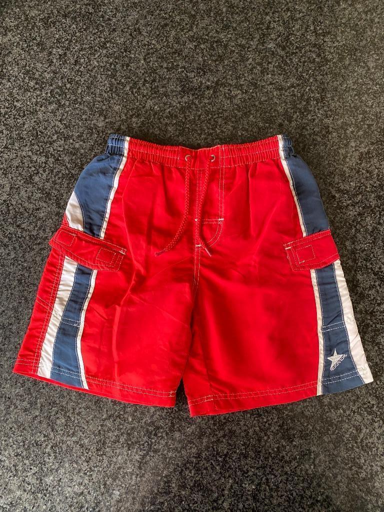 Rode zwemshort Rucanor maat 128, 8 jaar, Garçon, Enlèvement ou Envoi, Rucanor, Comme neuf